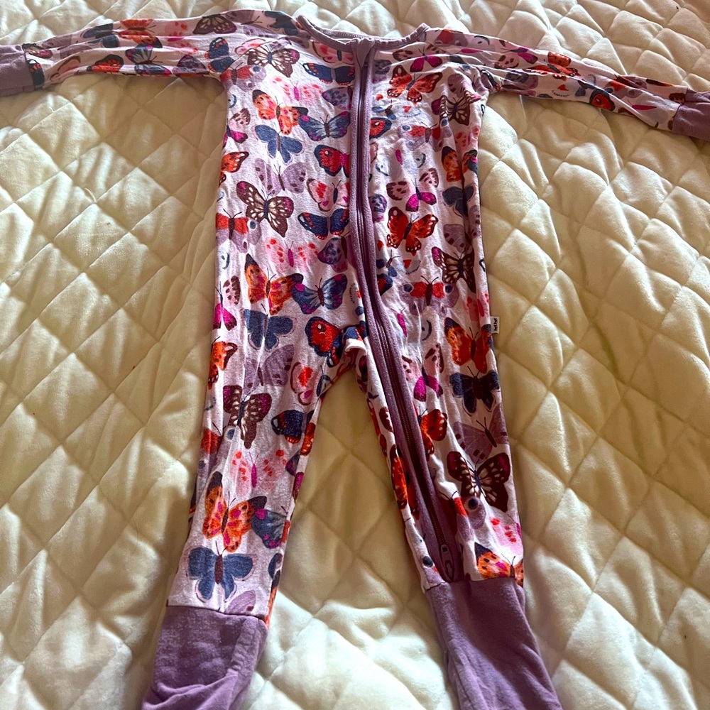 Little sleepies butterfly print